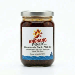 Anghang Pinoy Home-made Garlic Chilli Oil jar